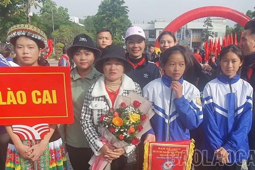 Đoàn Lào Cai tham dự Hội thi thể thao các dân tộc thiểu số toàn quốc