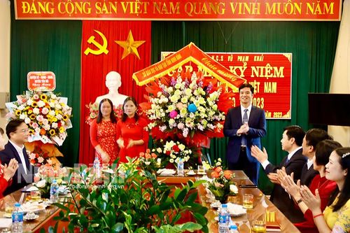 Lãnh đạo Sở Giáo dục và Đào tạo chúc mừng các cơ sở giáo dục nhân ngày Nhà giáo Việt Nam 20/11