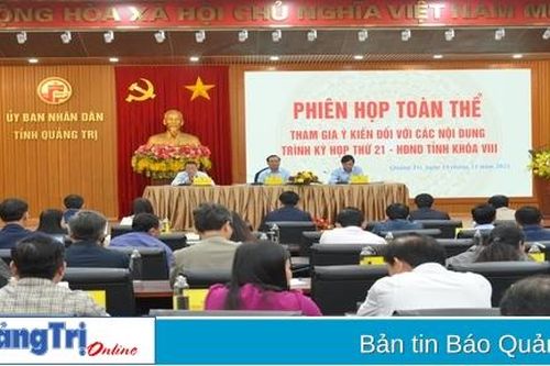 Thống nhất trình 29 nội dung tại kỳ họp thứ 21, HĐND tỉnh khóa VIII