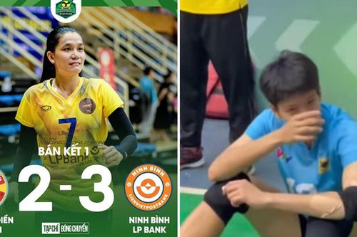Sao bóng chuyền bật khóc vì không thể vào chung kết, HLV Tuấn Kiệt an ủi Long An