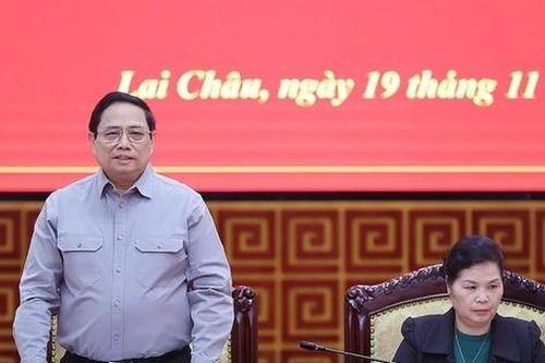Thủ tướng Phạm Minh Chính làm việc với Ban Thường vụ Tỉnh ủy Lai Châu