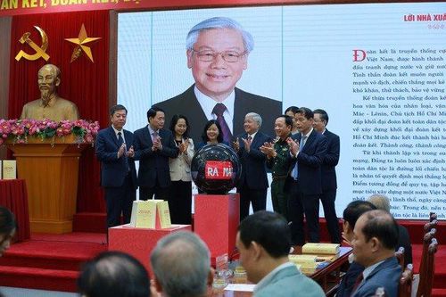 Ra mắt cuốn sách của Tổng Bí thư Nguyễn Phú Trọng về truyền thống đại đoàn kết