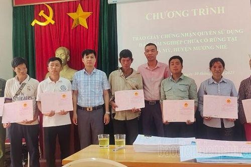 Giao đất, giao rừng ở Mường Nhé còn nhiều khó khăn