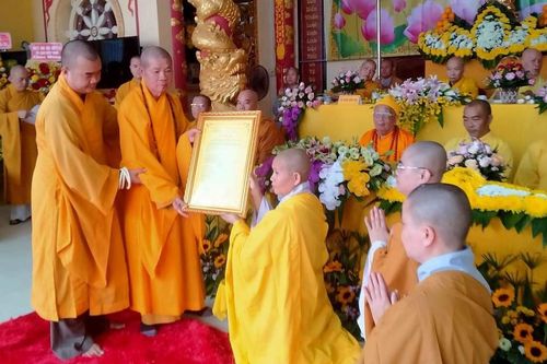 Khánh Hòa: Công bố và trao quyết định bổ nhiệm trụ trì chùa Minh Quang Thiện Phước