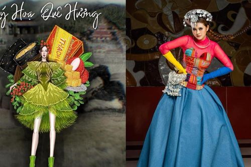 NTK Thạch Linh đưa hình ảnh vải thiều Thanh Hà, bánh đậu xanh Hải Dương lên sàn diễn thời trang