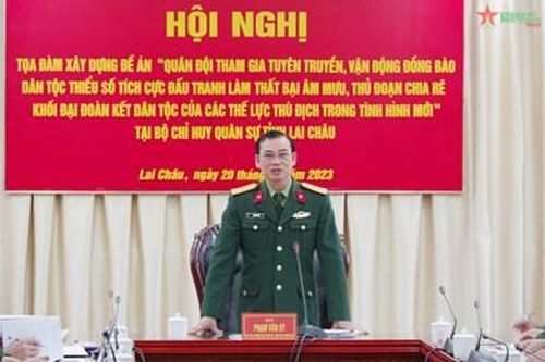 Tọa đàm, trao đổi nội dung phục vụ xây dựng Đề án 3955 Bộ Quốc phòng tại tỉnh Lai Châu