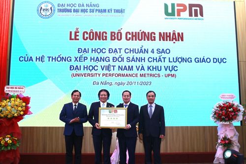 Trường ĐH Sư phạm Kỹ thuật Đà Nẵng đạt 'Chứng nhận đại học đạt chuẩn 4 sao'