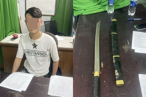 Bắt đối tượng mang kiếm đi đánh nhau, đâm xe vào CSGT rồi bỏ chạy