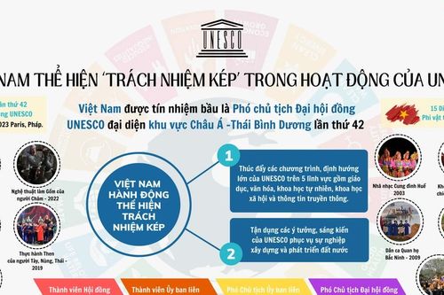 Việt Nam thể hiện trách nhiệm trong hoạt động của UNESCO