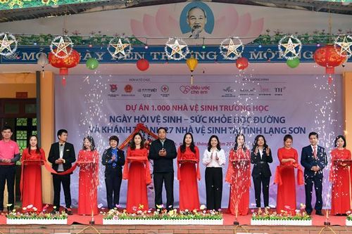 Khánh thành 27 công trình 'Nhà vệ sinh cho em' tại Lạng Sơn