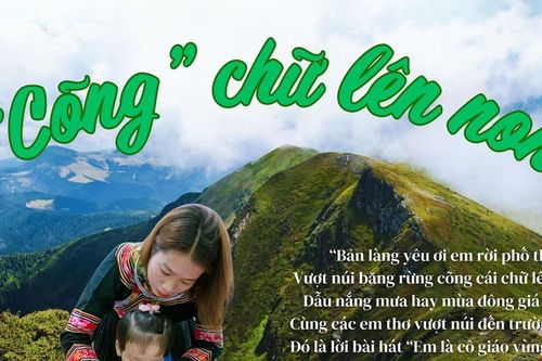 'Cõng' chữ lên non