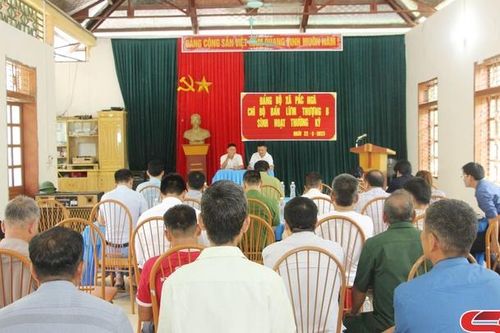 Nâng cao chất lượng sinh hoạt chi bộ ở Đảng bộ xã Pắc Ngà