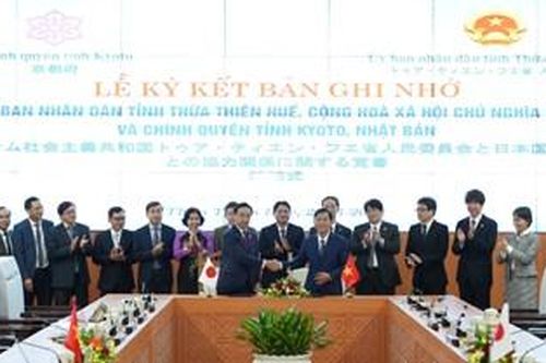 Tăng cường quan hệ hữu nghị, hợp tác giữa Thừa Thiên Huế và Kyoto (Nhật Bản)