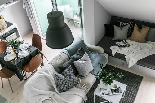 Căn hộ chỉ rộng 38m2 nhưng vẫn có không gian sống đáng mơ ước