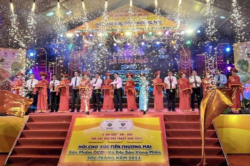 Sóc Trăng: Khai mạc Hội chợ xúc tiến thương mại sản phẩm OCOP và đặc sản vùng miền
