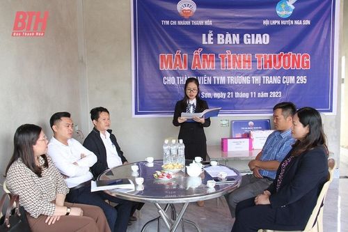 TYM Chi nhánh Thanh Hóa trao nhà 'Mái ấm tình thương' cho phụ nữ nghèo