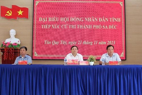 Đại biểu Hội đồng nhân dân tỉnh tiếp xúc cử tri TP Sa Đéc