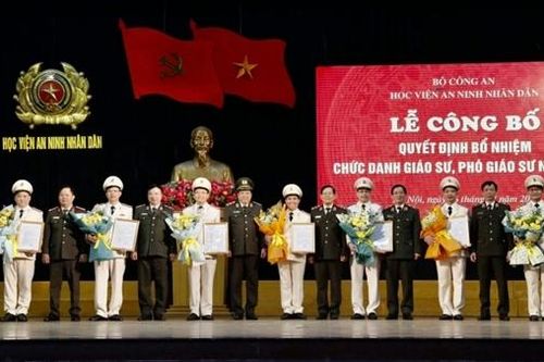Ngành Khoa học An ninh có 14 nhà giáo đạt chuẩn GS, PGS năm 2023