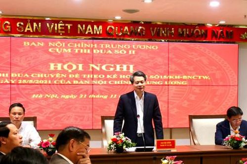Sơ kết chuyên đề cụm thi đua số 2 ngành nội chính: Tham mưu cấp ủy lãnh đạo chỉ đạo xử lý các vụ việc, vụ án tham nhũng tiêu cực