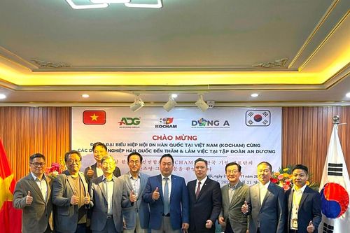 Tập đoàn An Dương (ADG) làm việc với Hiệp hội doanh nghiệp Hàn Quốc tại Việt Nam (Kocham) cùng các doanh nghiệp Hàn Quốc
