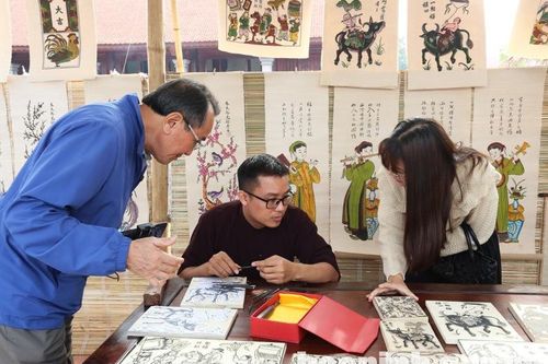 Bắc Ninh trưng bày tái hiện không gian 'Chợ tranh Đông Hồ'