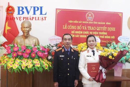 VKSND TP Đồng Hới có tân nữ Viện trưởng