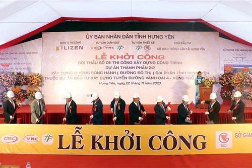 Hưng Yên xây dựng đường song hành thuộc Dự án Đường Vành đai 4