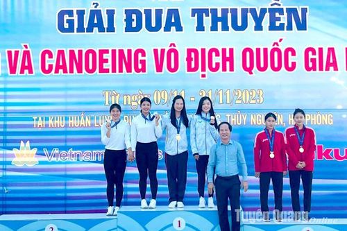 Tuyên Quang giành 2 Huy chương Bạc tại Giải đua thuyền Rowing và Canoing vô địch quốc gia