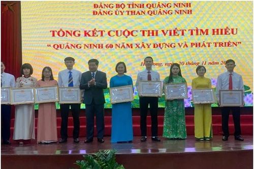 Than Thống Nhất đạt 2 giải tại cuộc thi viết tìm hiểu Quảng Ninh