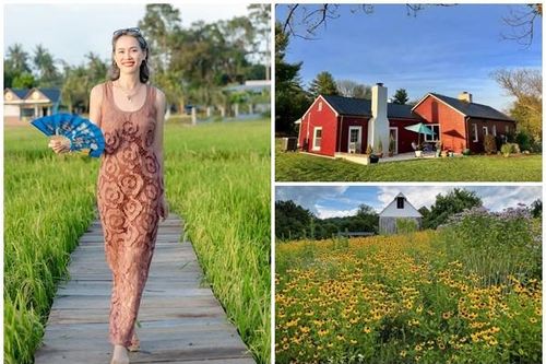 Nông trại bên Mỹ đẹp như mơ của Hoa hậu Ngọc Khánh