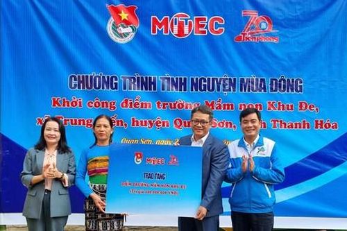Công ty MITEC tài trợ cải tạo điểm trường ở miền núi tỉnh Thanh Hóa