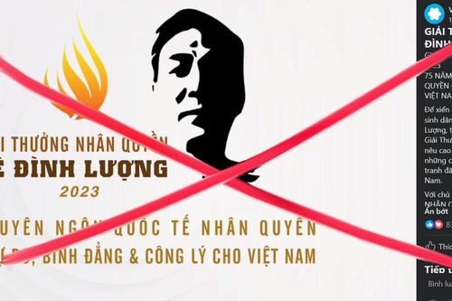 Âm mưu thâm hiểm của Việt Tân qua 'giải thưởng nhân quyền Lê Đình Lượng'