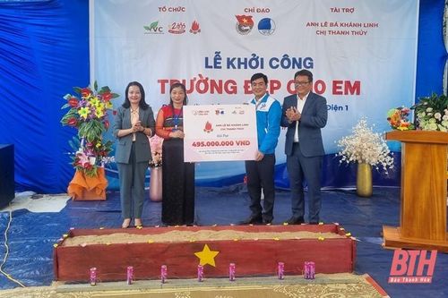 Thiết thực chương trình tình nguyện mùa đông năm 2023, khởi công xây dựng 'Trường đẹp cho em'