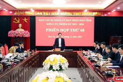 Phiên họp thứ 68, Ban cán sự Đảng UBND tỉnh