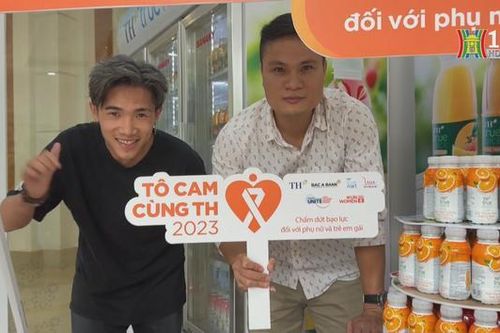 Tô cam cùng TH -'Góp quỹ vì nạn nhân bạo lực giới'