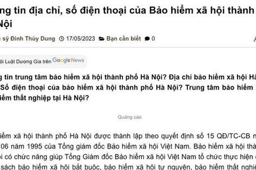 Mạo danh số điện thoại đường dây nóng của Bảo hiểm xã hội Hà Nội để thu cước phí
