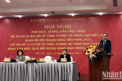 Tăng cường công tác đối ngoại đảng và đối ngoại nhân dân trong tình hình mới