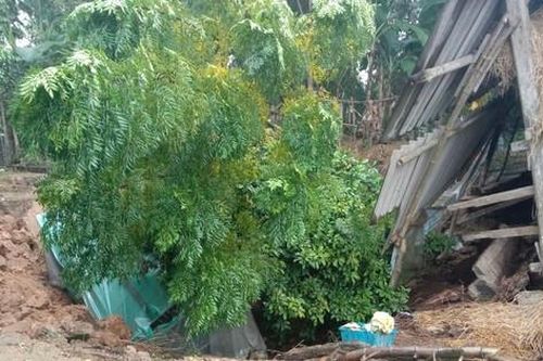 Sau tiếng động lớn rung chuyển nhà, người dân hốt hoảng thấy 'hố tử thần' 15m2 ở vườn