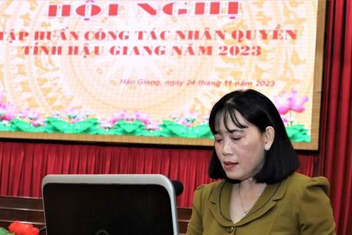 Hậu Giang tổ chức hội nghị tập huấn công tác nhân quyền năm 2023