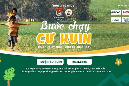 Hàng trăm trẻ em cùng tham gia sự kiện 'Bước chạy Cư Kuin'