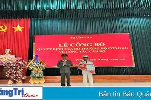 Đại tá Nguyễn Đức Hải giữ chức Giám đốc Công an tỉnh Quảng Trị