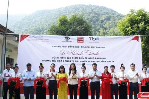 Khánh thành công trình sửa chữa điểm trường bản Buôi
