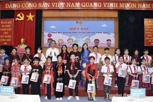 150 thiếu nhi tham dự Diễn đàn 'Tiếng nói, nguyện vọng trẻ em', lần thứ II năm 2023