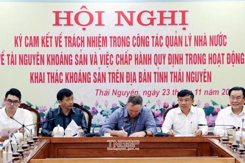 Thái Nguyên: Nâng cao trách nhiệm người đứng đầu và chủ doanh nghiệp trong hoạt động khai thác khoáng sản