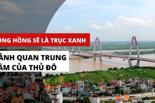 Sông Hồng sẽ là trục xanh, cảnh quan trung tâm của Hà Nội