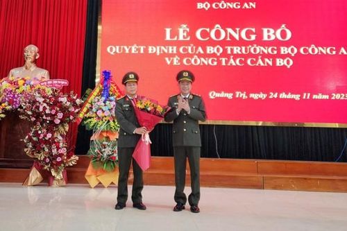 Bổ nhiệm Giám đốc Công an tỉnh làm Phó Cục trưởng An ninh
