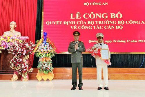 Đại tá Nguyễn Đức Hải được điều động, bổ nhiệm giữ chức Giám đốc Công an tỉnh Quảng Trị