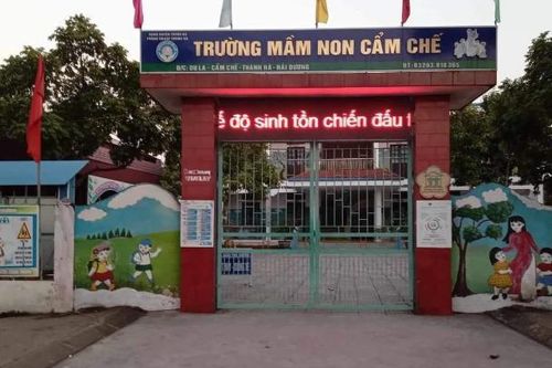 Công an Hải Dương khuyến cáo vụ bảng LED trường học có nội dung phản cảm