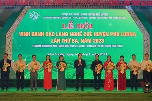 Huyện Phú Lương tổ chức lễ Vinh danh các làng nghề chè lần thứ ba, năm 2023