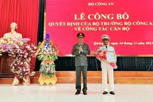 Phó Giám đốc Công an tỉnh Nghệ An được bổ nhiệm làm Giám đốc Công an tỉnh Quảng Trị
